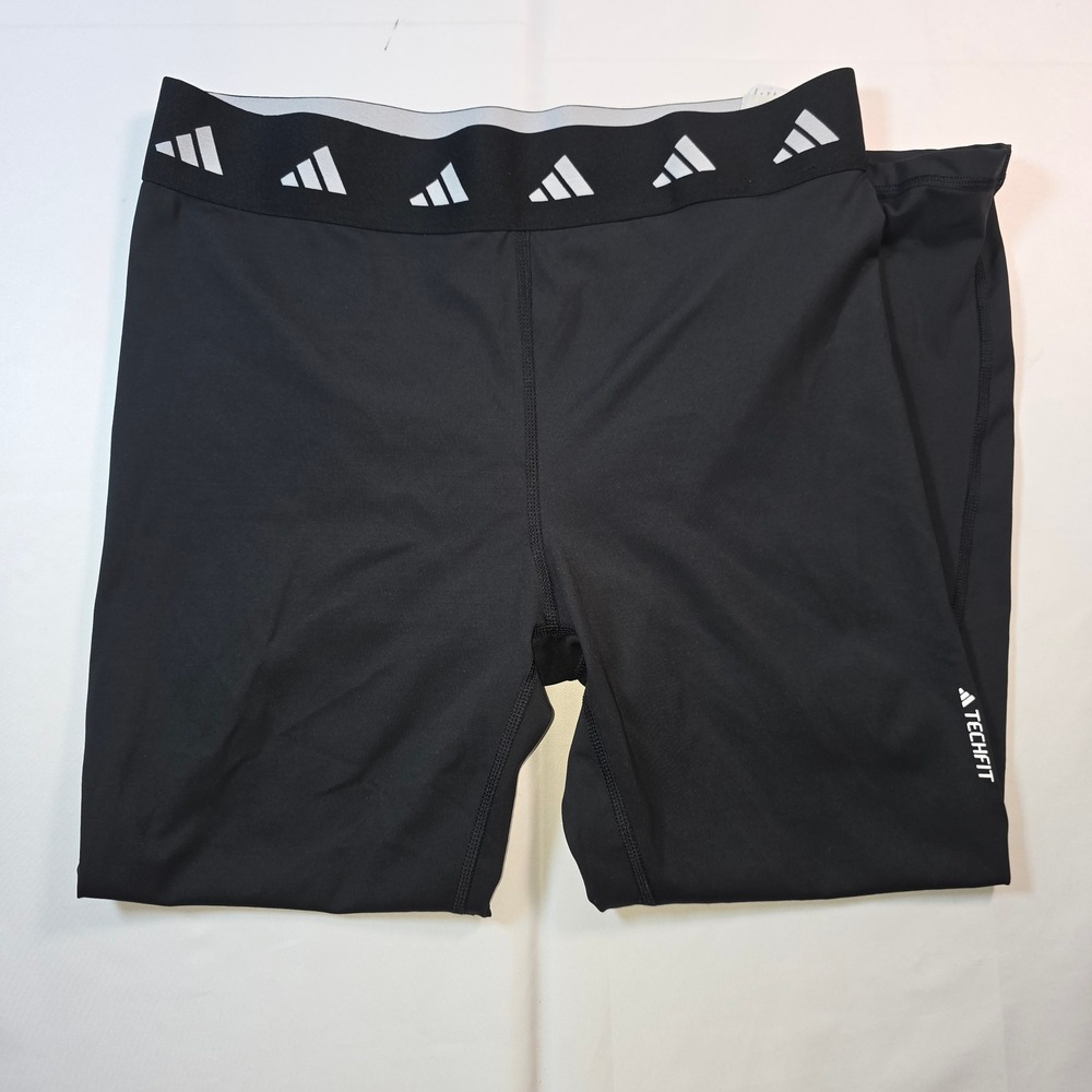 Adidas Techfit Black Compression‎ Leggings Womens XL Training Tights 0642